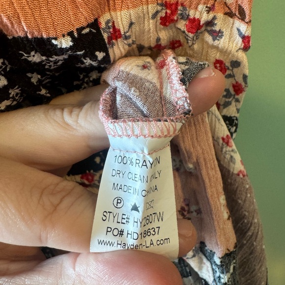 Hayden Plus Asymmetrical Pink and Black Dress with pockets size 2XL - Picture 8 of 9